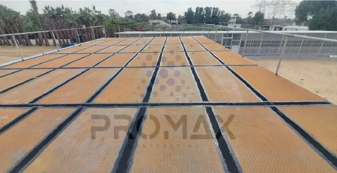 Dubai Nursery - metal roof waterproofing project by Promax in Dubai, UAE
